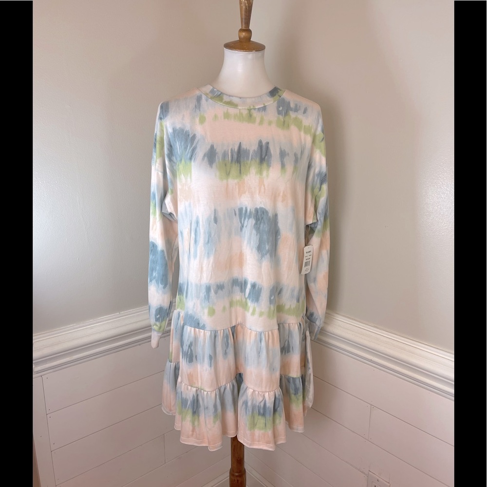 Midnight Doll Tie Dye Dress with Matching Mask M (jrs.) FREE SHIP